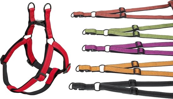 Nobby tuig classic reflect soft rood 50-72 x 2 cm - 1 ST