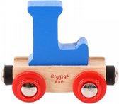 Bigjigs - Rails - Naamtrein - Letter L - Blauw