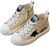 Leren sneaker Star – zand - maat 30