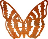Vlinder 14 - silhouet van cortenstaal