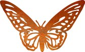 Vlinder 6 - silhouet van cortenstaal