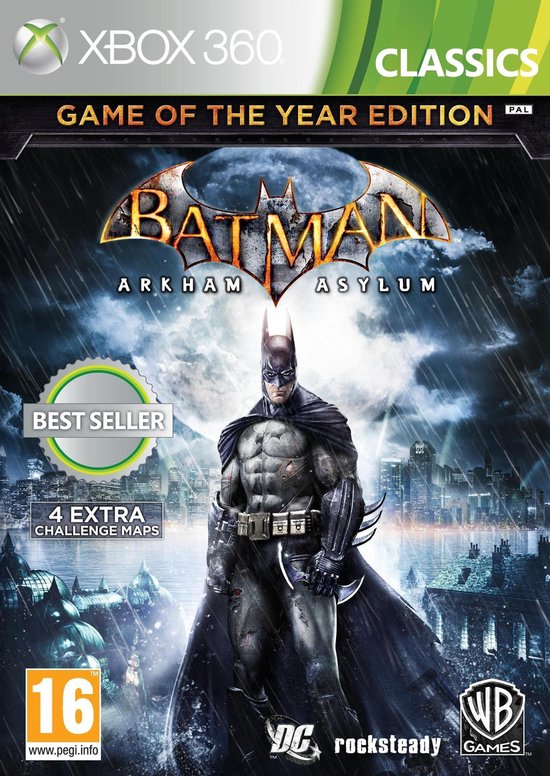 Warner Bros Batman: Arkham Asylum - Game of The Year Edition Standard+DLC Xbox  360 | Jeux 