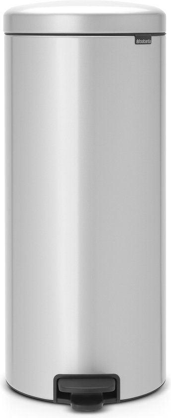 Brabantia NewIcon Prullenbak - 30 l - Metallic Grey