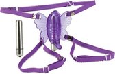 California Exotic Novelties Wire Venus Butterfly - Culotte vibrante - Violet - Ø 90 mm