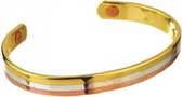C., T. - Magneet Armband of Ring - Serie - Driekleurig - Zilverkleurig, Goudkleurig & Rosékleurig