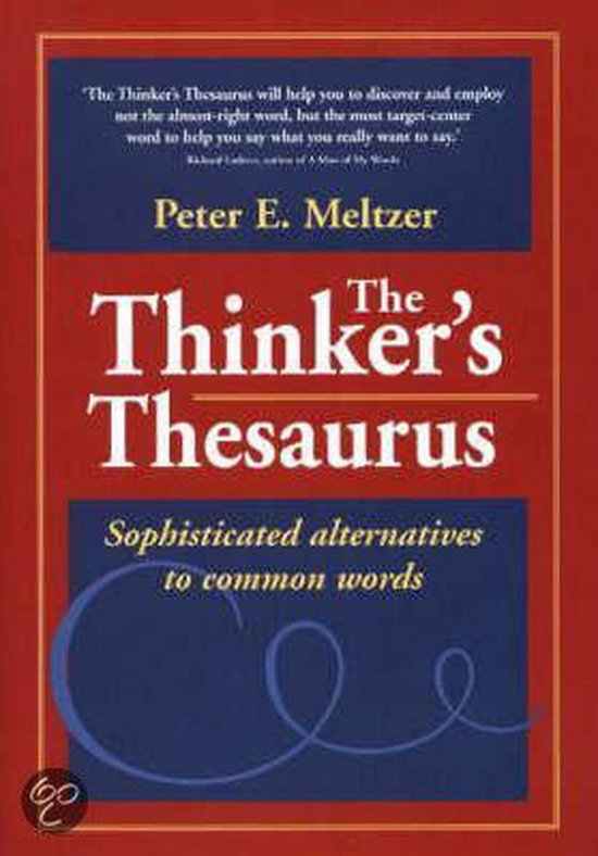 The Thinker's Thesaurus, Peter E Meltzer 9780972993784 Boeken