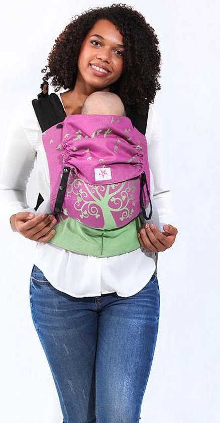 Product: Kokadi Flip Ava im Wunderland - Welke maat wilt u bestellen?: flip XL - Draagdoek - Patroon, Roze, Groen, van het merk Kokadi
