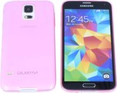Samsung Galaxy S5 Neo, 0.35mm Ultra Thin Matte Soft Back Skin case Transparant Roze Pink