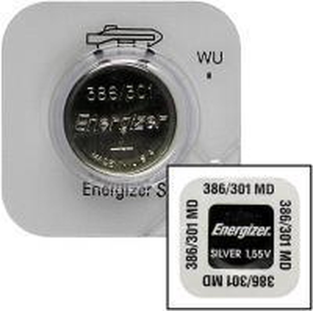 386 - 301 horloge batterij SR1142SW Energizer