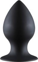 Lola Toys - BackDoor Black Edition - Thick Anal Plug - Dikke grote ronde buttplug met zuignap - Anaalplug - XL - 13cm x 6.3cm - Zwart