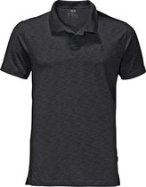 Jack Wolfskin Sportpolo - Maat M  - Mannen - zwart