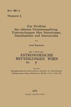 Zur Struktur Der Näheren Sonnenumgebung. Untersuchungen Über Sterntrupps, Sternfamilien Und Sternströme