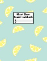 Blank Sheet Music Notebook