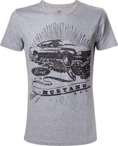 Ford Grey Melange Mustang Black Print - S