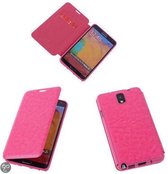 Bestcases Pink TPU Book Case Flip Cover Motif Samsung Galaxy Note 3