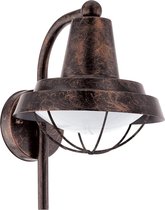 EGLO Vintage Colindres - Buitenverlichting - Wandlamp - 1 Lichts - Koperkleurig
