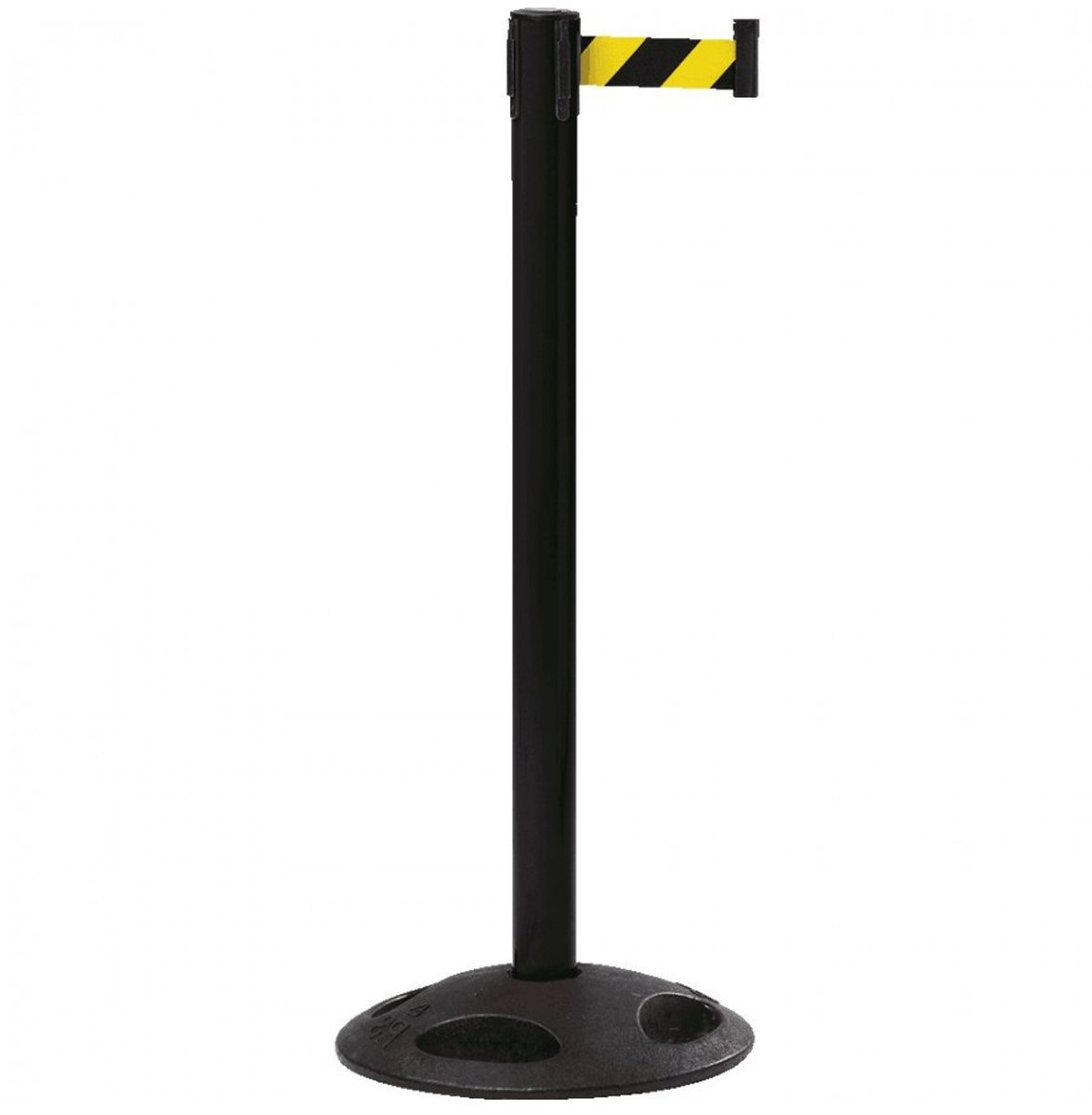 Afzetpaal met riem Outdoor zwart