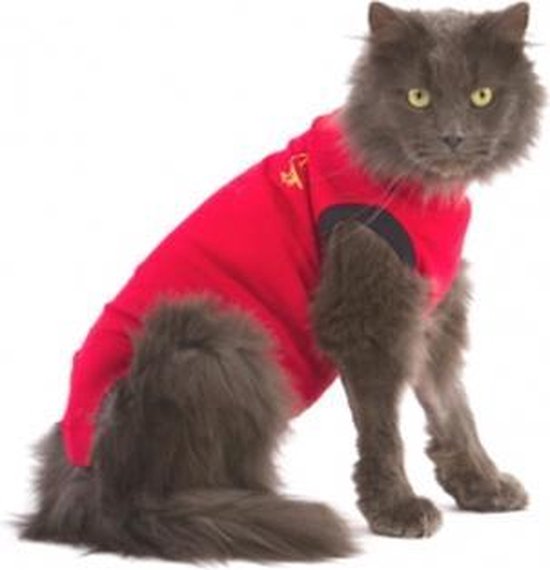 Medical Pet Shirt Kat - Rood - XXS