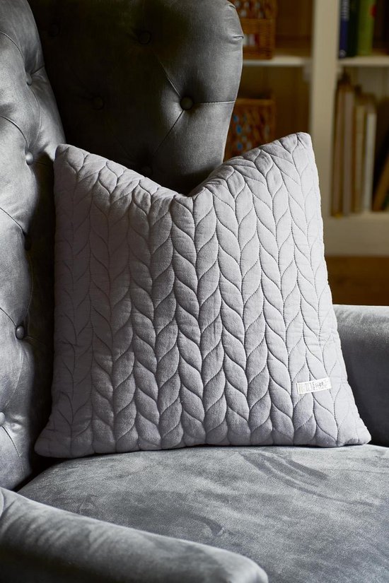 Regelmatigheid Gematigd helaas Rivièra Maison - RM Winter Braided Pillow Cover grey 50x50 - Sierkussen -  Grijs - Katoen | bol.com