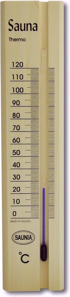 Sauna staafmodel thermometer, vuren hout - saunia