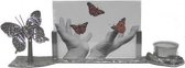 Fotolijst vlinder met waxinehouder