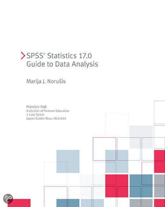 Spss statistics 17 0 guide to data analysis 9780321621436 marija j