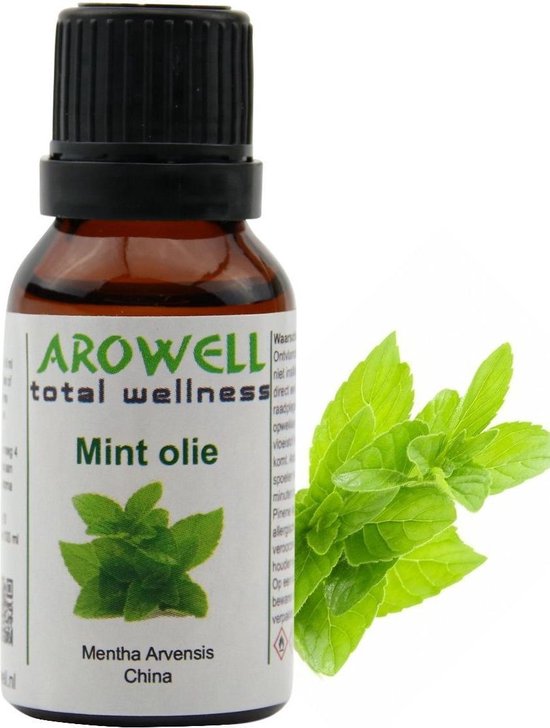 Arowell - Mint etherische olie - 15 ml (Lavandula Angustifolia) - geurolie  - sauna opgiet | bol.com