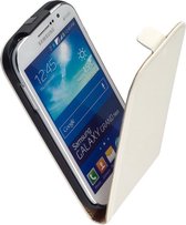 LELYCASE Flip Case Lederen Cover Samsung Galaxy Grand Neo Wit