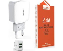 LDNIO A2202 oplader met 1 laadsnoer Geschikt voor: Type C USB Kabel Geschikt voor: OnePlus 2 3 3T 5 5T 6 6T