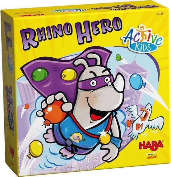 Afbeelding van het spel HABA Rhino Hero - Active Kids
