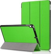 Hoes Geschikt voor iPad Air 3 Hoes Book Case Hoesje Trifold Cover - Hoesje Geschikt voor iPad Air 3 Hoesje Bookcase - Groen