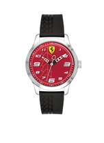 Scuderia Ferrari SF840021 Pitlane - Polshorloge - Siliconen - Zwart - Ø 38 mm