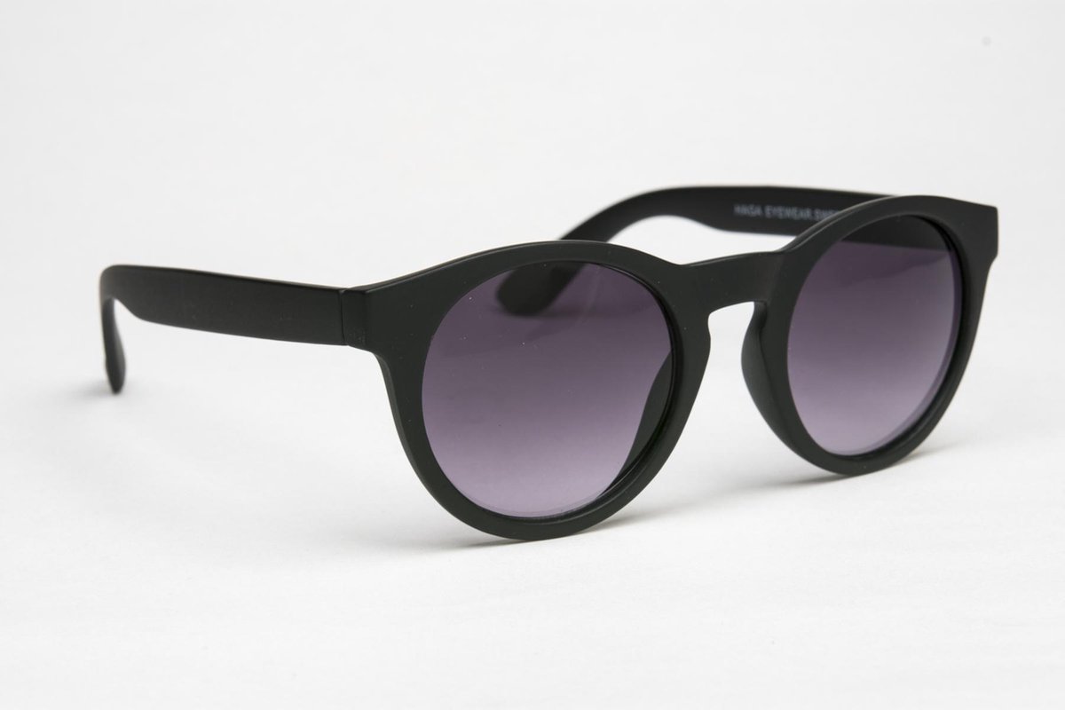 HAGA Eyewear Mat zwarte zonnebril