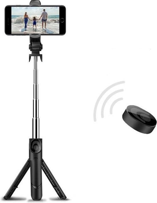 3 in 1 Selfie Stick met Afstandsbediening en Foldable Tripod Stand