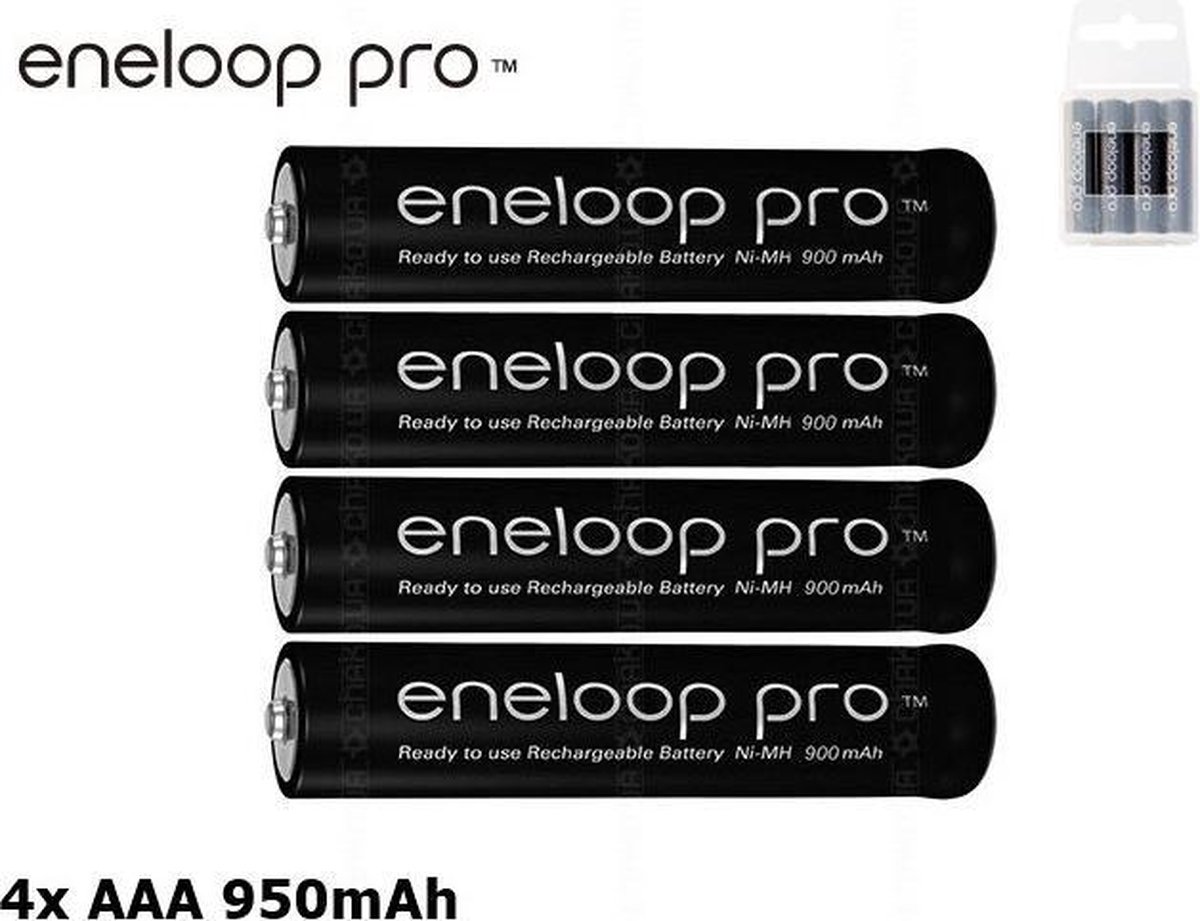 4 Stuks - AAA R3 Panasonic eneloop PRO Oplaadbare Batterij