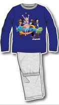 Playmobil pyjama, blauw/grijs, maat 104