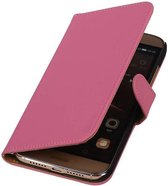 Mobieletelefoonhoesje.nl - Huawei G8 Hoesje Effen Bookstyle Roze