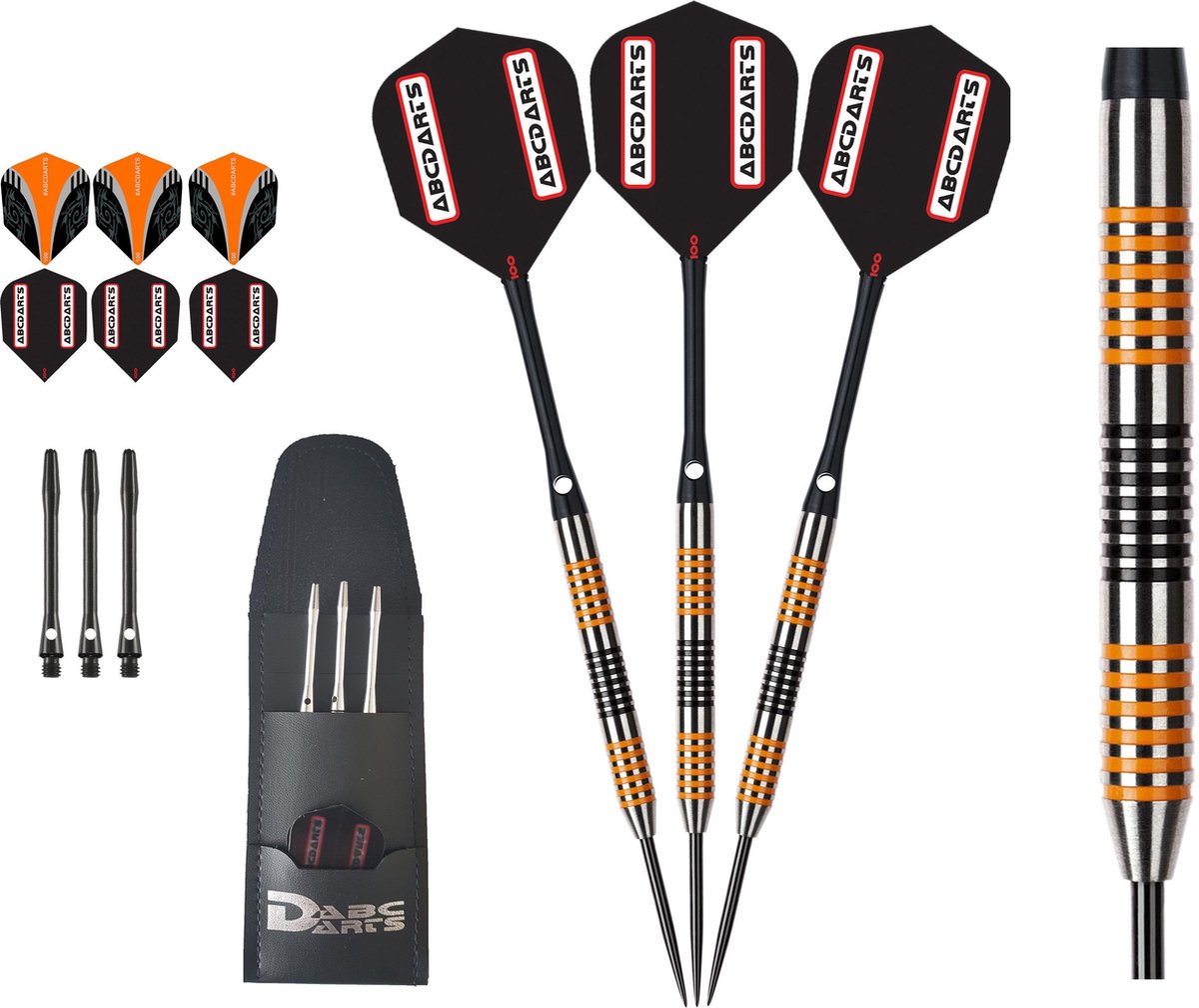 ABC Darts - 90% Tungsten HQ Dartpijlen - Orange Viper - 23 Gram - ABC Darts