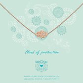 Heart to Get - Ketting RoséGoud necklace lace hamsa hand Ketting One-size