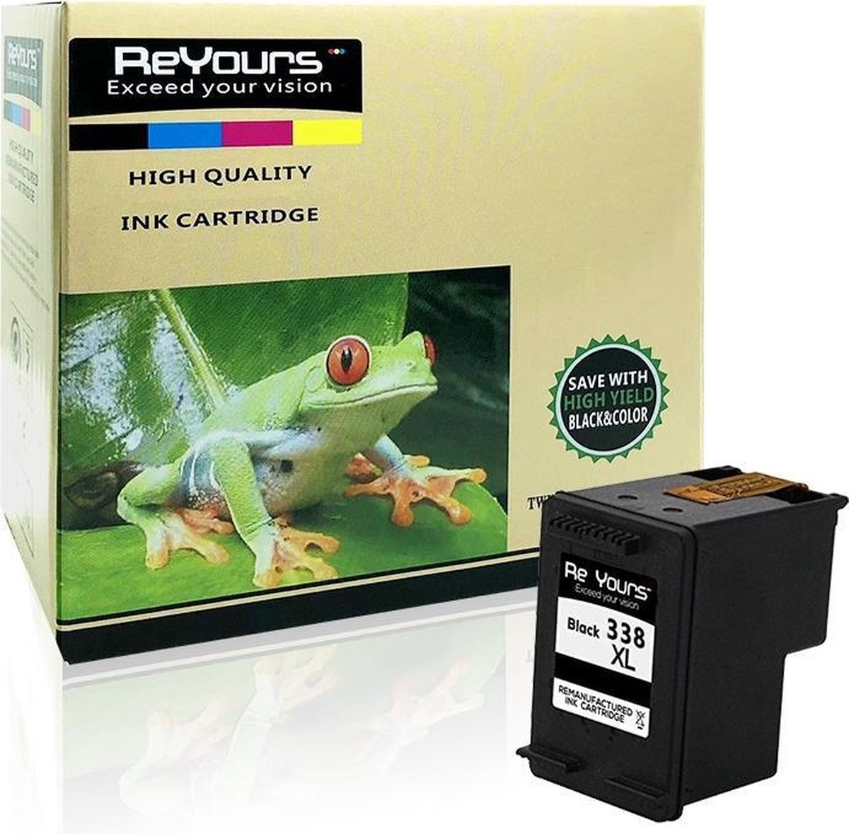 ReYours Inktcartridge compatible HP 338 XL - HP 338XL Alternatief - Zwart