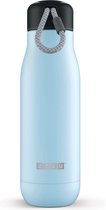 Zoku Hydration Drinkfles - Thermosfles - Waterfles - RVS - Licht Blauw
