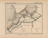 Historische kaart, plattegrond van gemeente Uithoorn in Noord Holland uit 1867 door Kuyper van Kaartcadeau.com