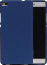 Blauw Zand TPU back case cover hoesje voor Huawei P8