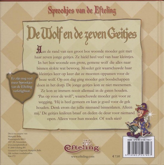 De Wolf En De Zeven Geitjes, Jacob Grimm 9789051597097 Boeken bol De Wolf En De Zeven Geitjes, Jacob Grimm 9789051597097 Boeken bol