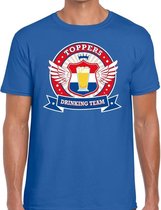 Blauw Toppers drinking team t-shirt  / shirt  blauw Toppers team heren M