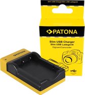 Compact Patona oplader vd accu Fuji NP-40 / Kodak Klic-5001 Klic-7005 / Minolta NP-1 / Panasonic CGA-S004 / Pentax D-Li8 D-Li95 / Samsung SLB-0737 SLB-0837