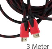 Câble HDMI vers HDMI 3 mètres (Mâle -> Mâle) - HDMI 1.4 - Convient pour 4K à 60Hz - Noir