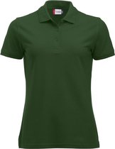 Manhattan dames polo flessengroen xl