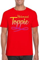 Helemaal Toppie t-shirt rood heren M