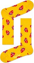 Happy Socks True Love Sokken - Geel - Maat 36-40